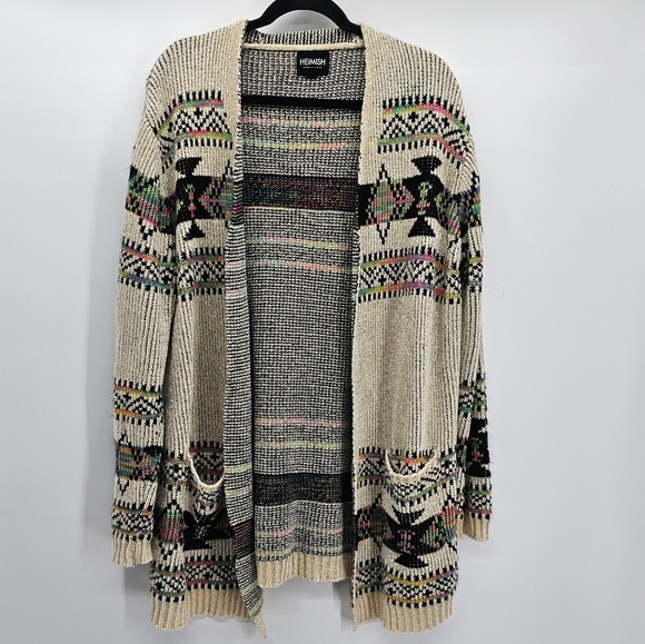 Heimish aztec print soft Cozy cardigan women's size 1x / 2x - Picture 1 of 5